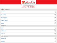 Tablet Screenshot of absoluteinsgroup.com